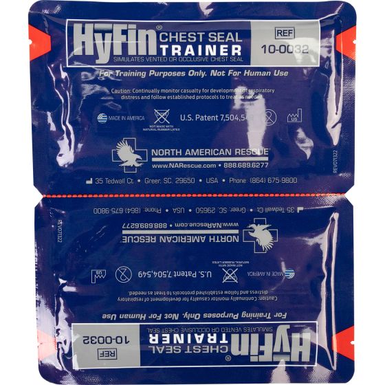 North American Rescue Hyfin Trainer Chest Seal Twin Pk