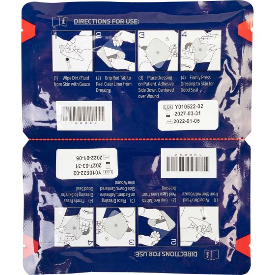North American Rescue Hyfin Trainer Chest Seal Twin Pk