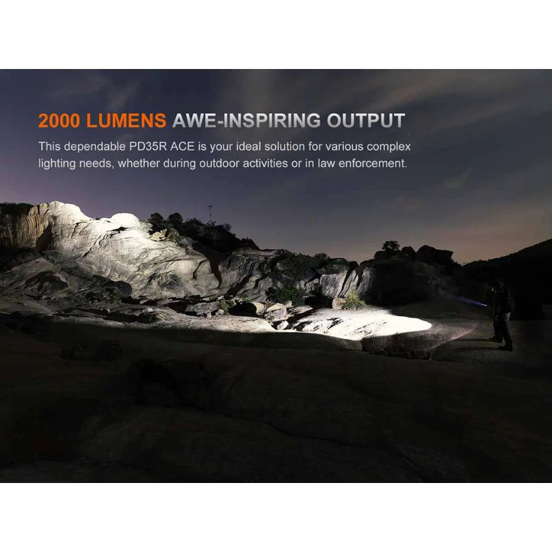 Fenix PD35R ACE Rechargeable Flashlight + CL01 Mini Lantern Combo