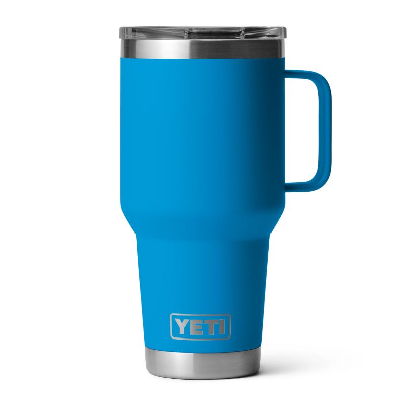 YETI RAMBLER 30 OZ TRAVEL MUG | BIG WAVE BLUE