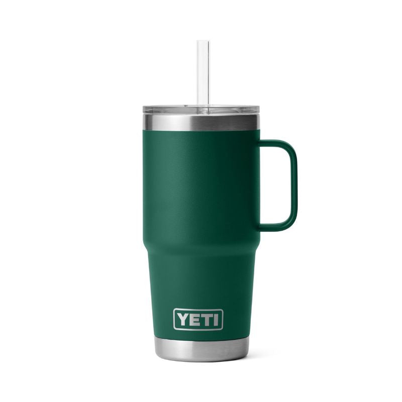 YETI RAMBLER 25 OZ MUG W/ STRAW LID | Black Forest