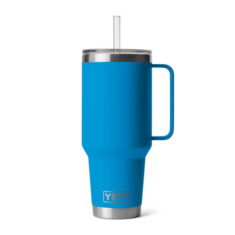 YETI RAMBLER 42 OZ Straw Cup Big Wave Blue