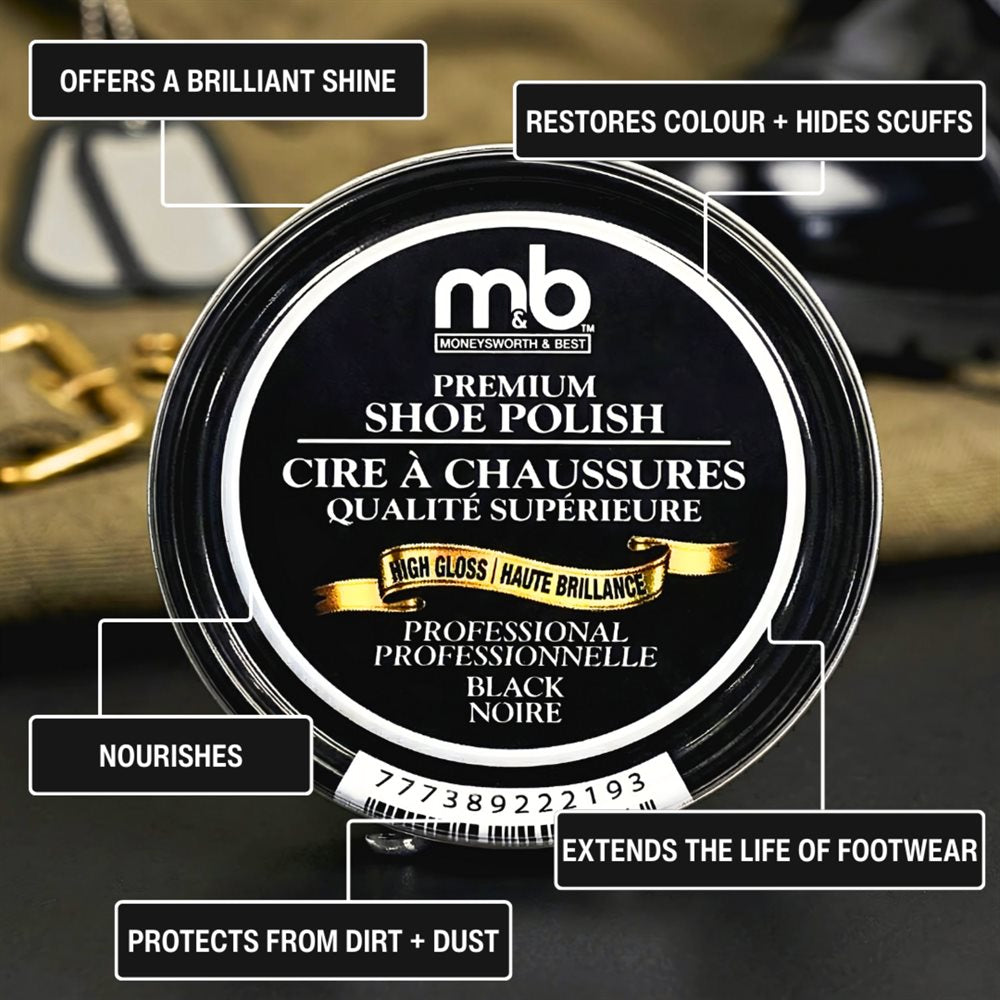 M&B PREMIUM HIGH GLOSS SHOE POLISH
