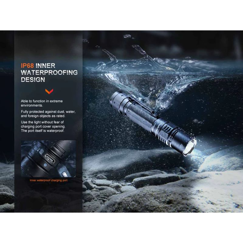 Fenix PD36R Pro + E03R V2.0 Keychain Flashlight Combo