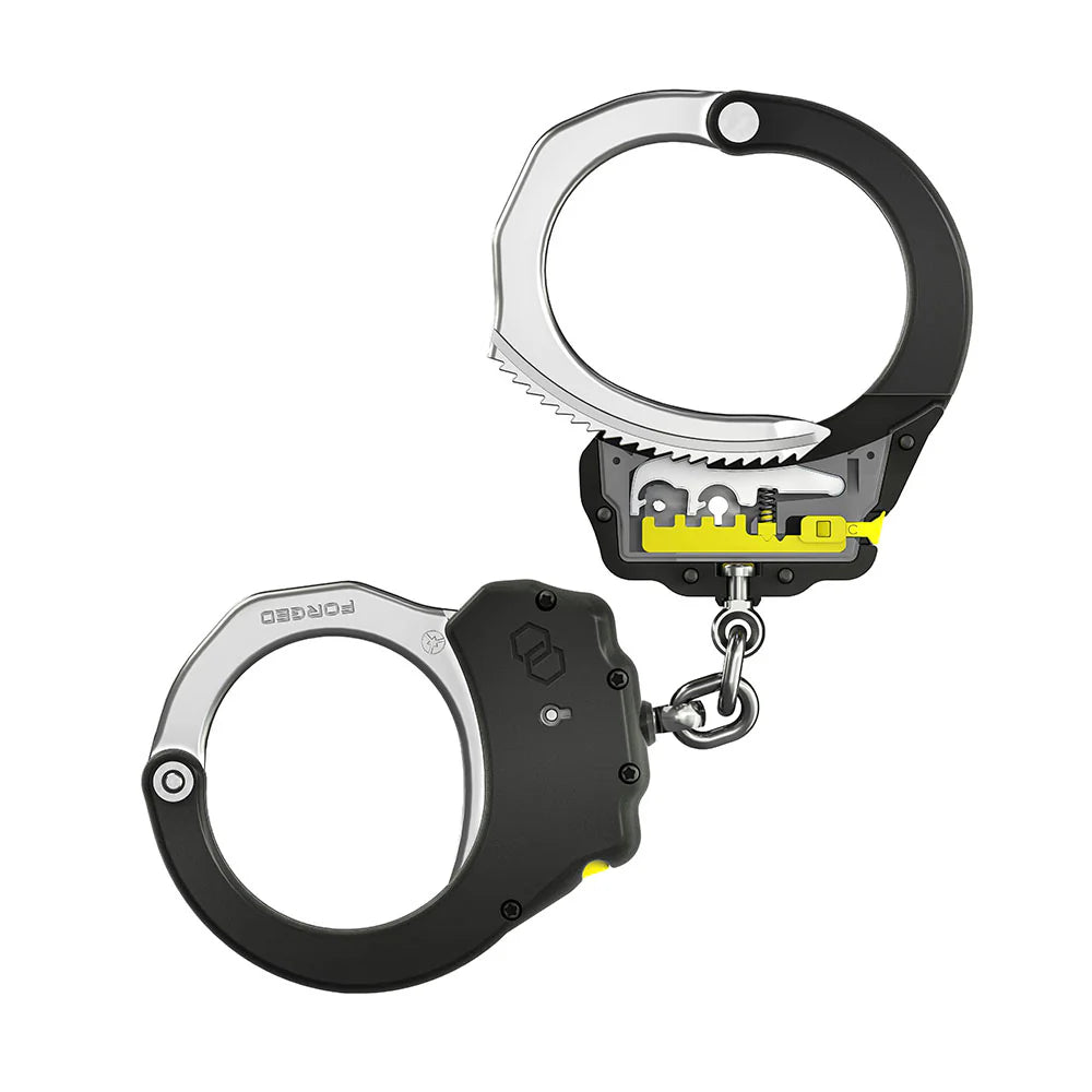 ASP Ultra Plus Cuffs, Chain (Steel Bow)  (Yellow/Tac)