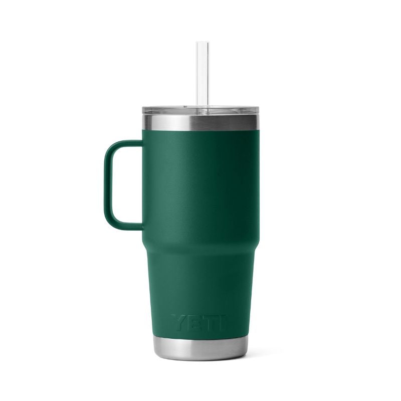 YETI RAMBLER 25 OZ MUG W/ STRAW LID | Black Forest