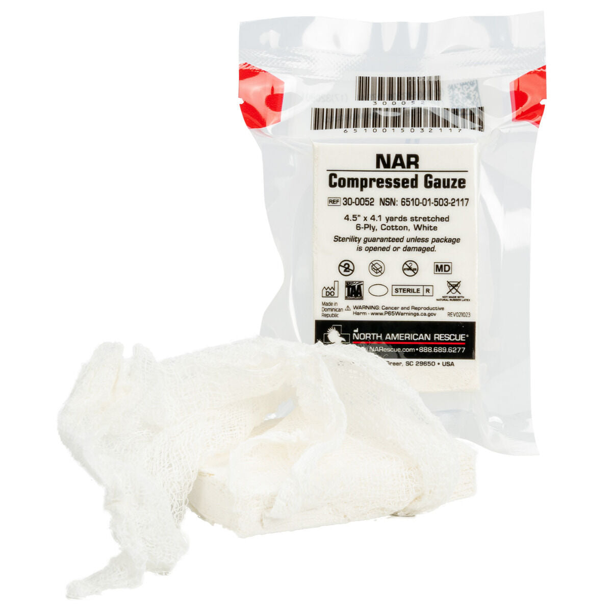 North American Rescue Compressed Gauze 4.5&quot;x4.1