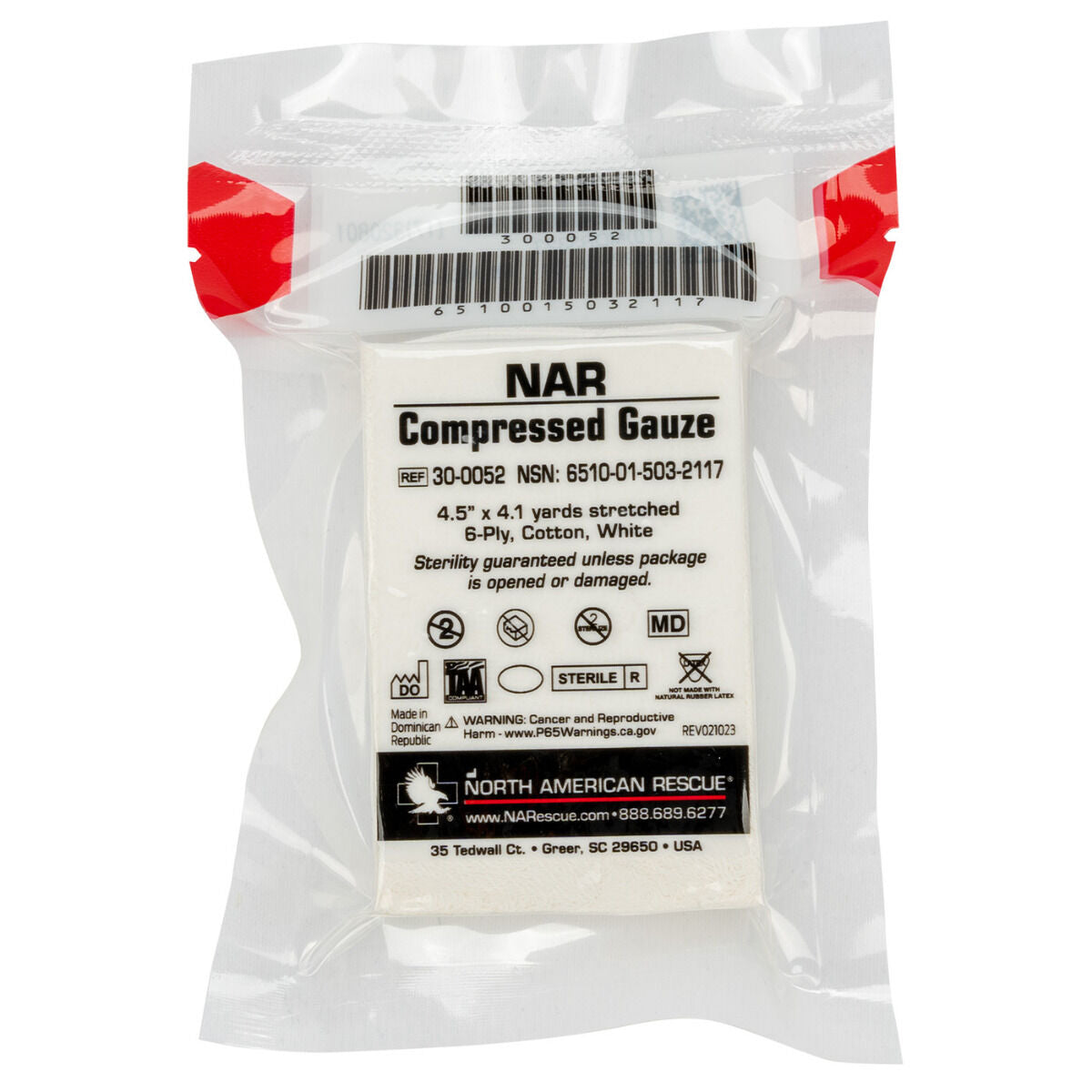North American Rescue Compressed Gauze 4.5&quot;x4.1