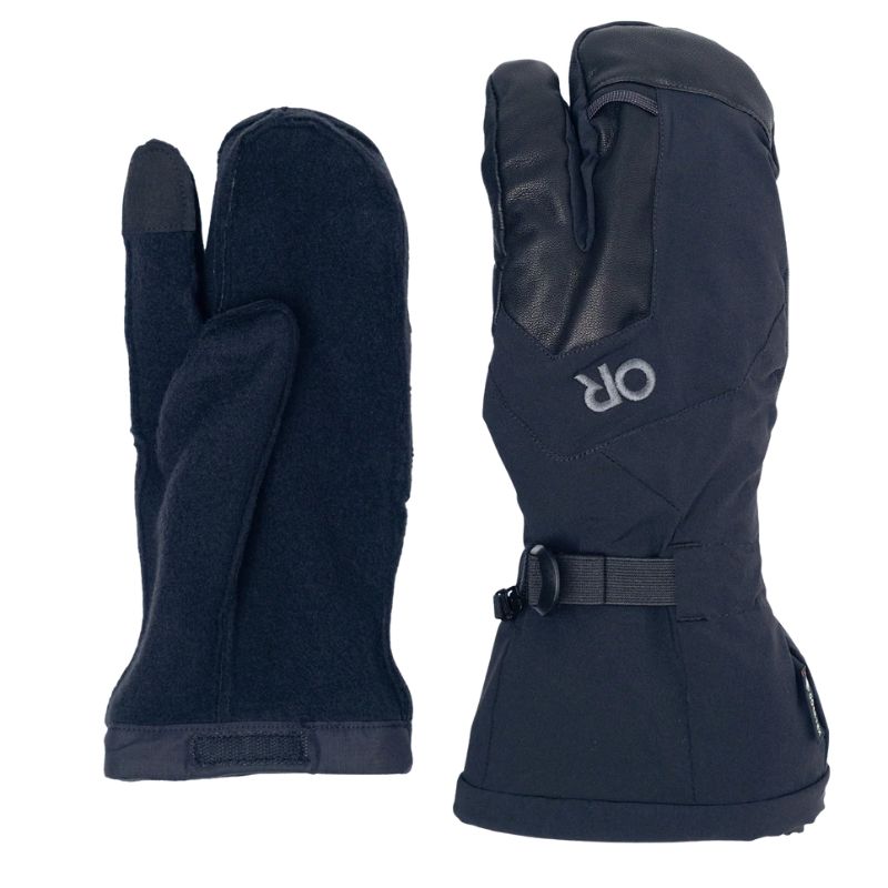 Outdoor Research Arete Modular GORE-TEX 3-Finger Gloves | Black