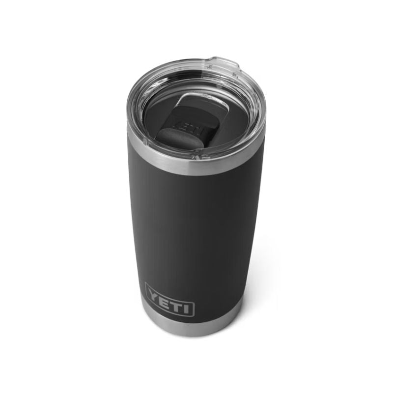 YETI RAMBLER 20 OZ TUMBLER | BLACK CALGARY FLAMES