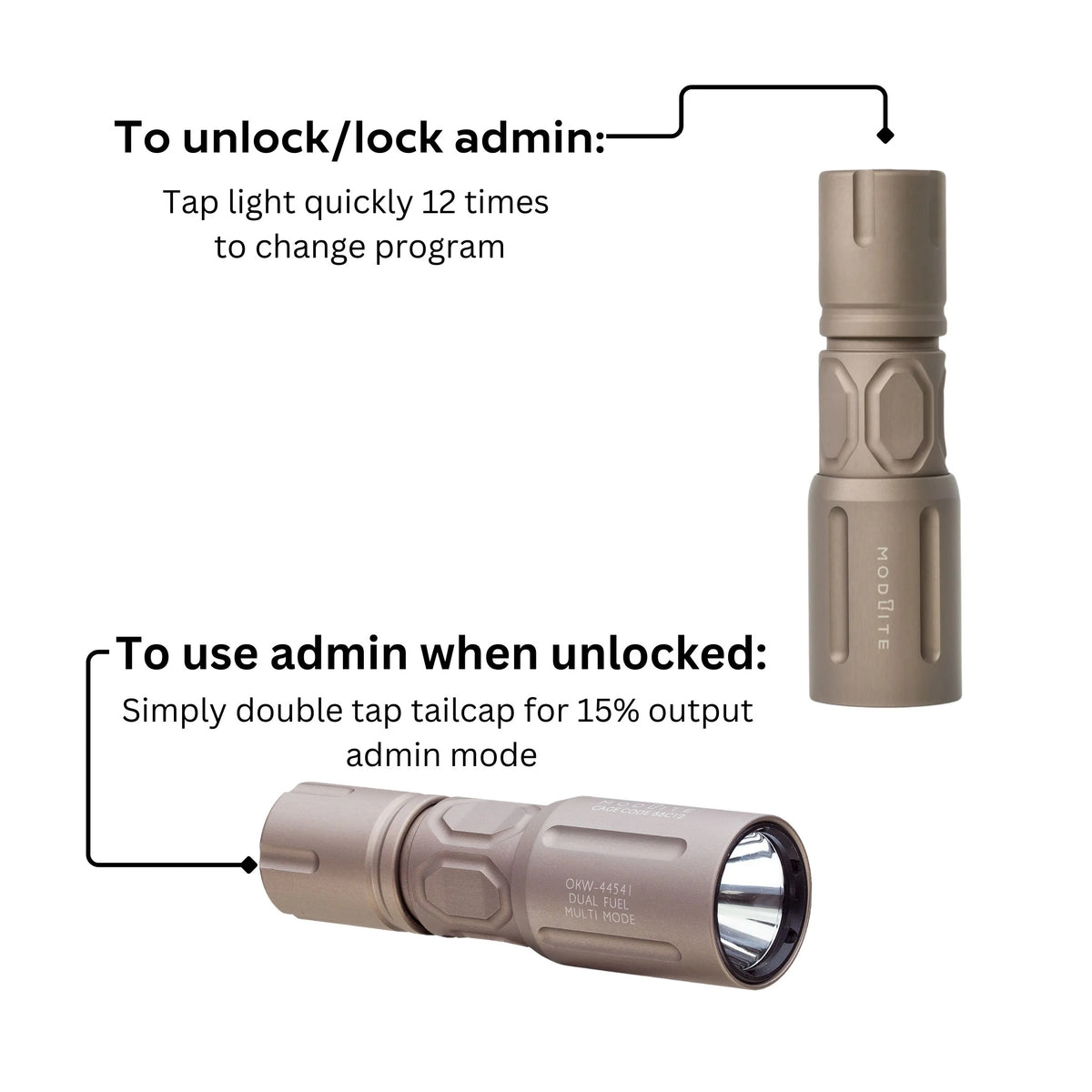 Modlite OKW™ V2 Light Head Multi-Mode | Black