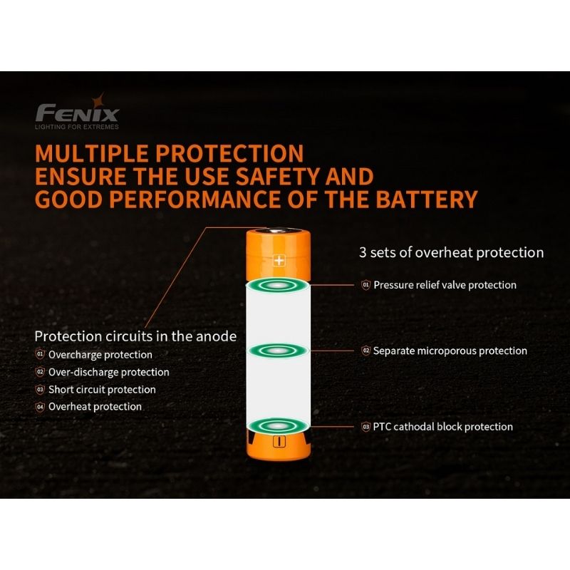 Fenix ARB-L21 5000 V2.0 21700 Li-ion Rechargeable Battery