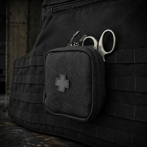 Hi-Tec Interventions MOLLE LOC-STICK Medical Pouch with Black Cross 4" x 4"