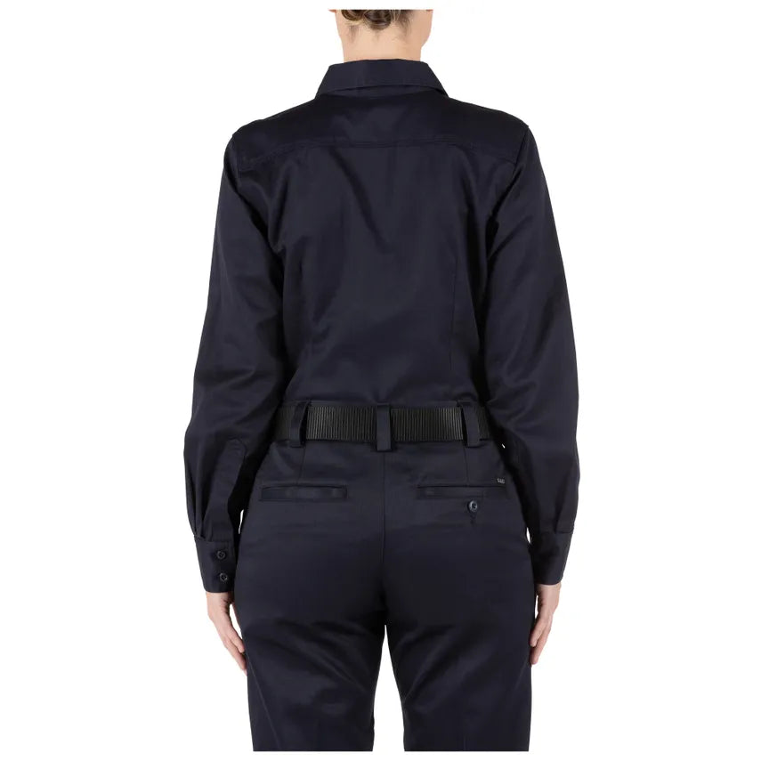 5.11 Tactical Women&#39;s Company Long-Sleeve Shirt Fire Navy