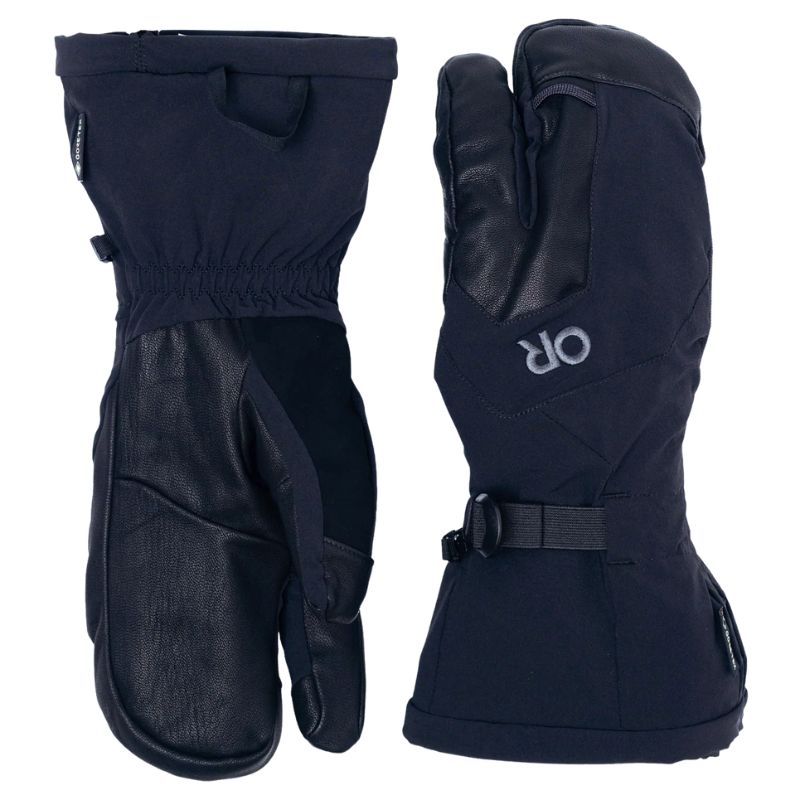Outdoor Research Arete Modular GORE-TEX 3-Finger Gloves | Black