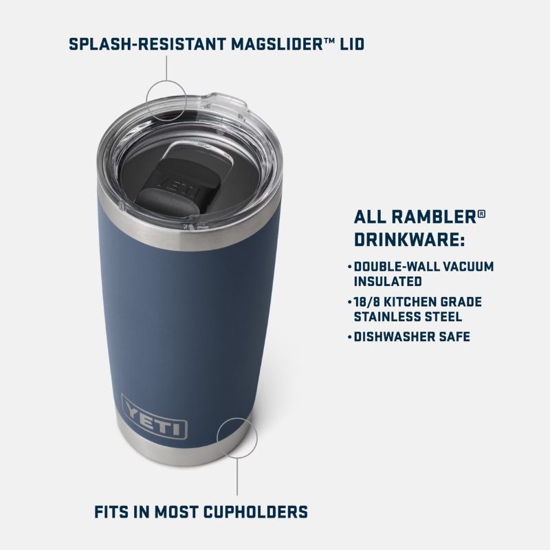 YETI RAMBLER 20 OZ TUMBLER