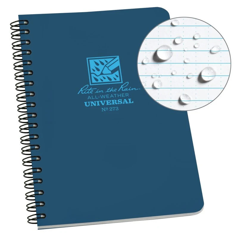 Rite In the Rain Side Spiral Notebook Universal Pattern | Blue