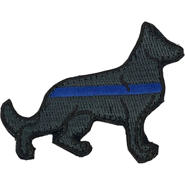 Patch Thin Blue Line K9 Patch + Sticker