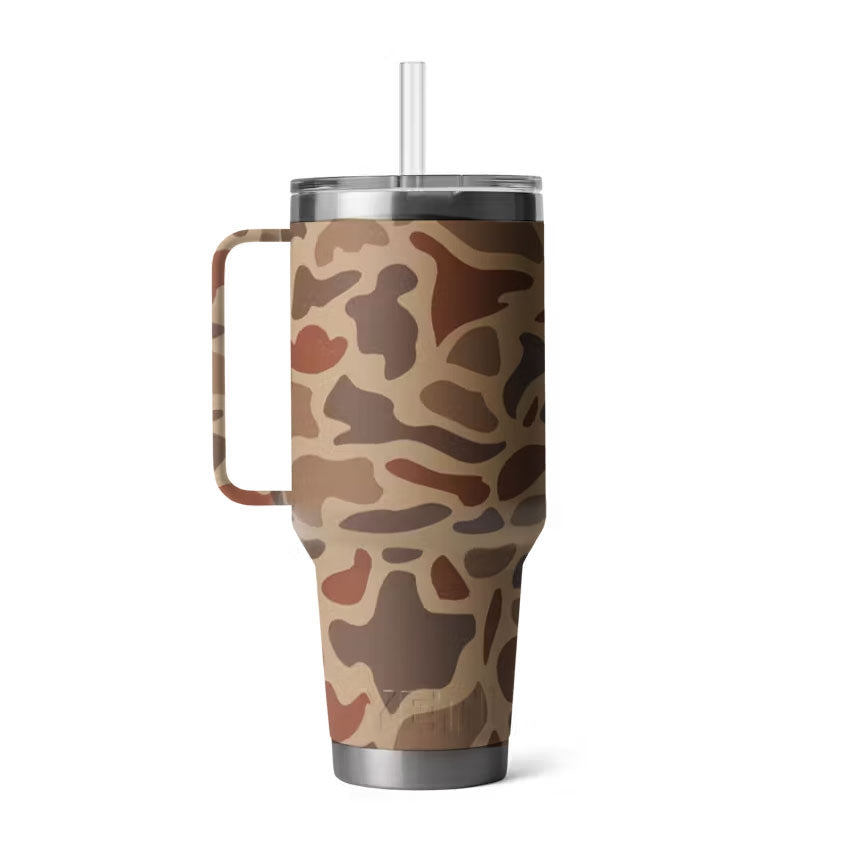 YETI RAMBLER 35 OZ MUG WITH STRAW CUP | Wetlands Camo