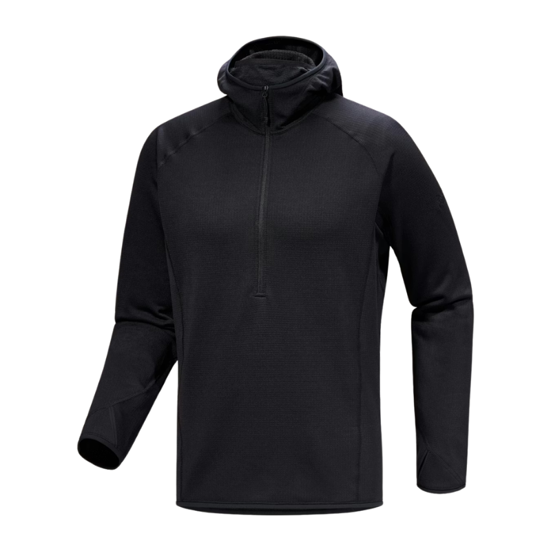 Arc'teryx Pro Delta AR 1/2 Zip Neck Hoody Black | Factory 2nd