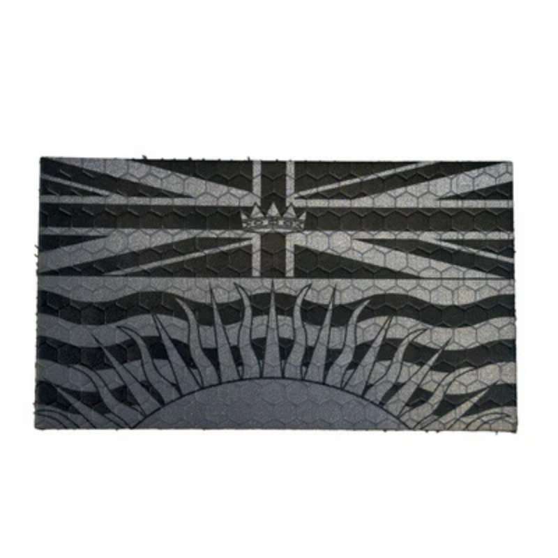 Patch British Columbia Flag - Black and Grey - Hi Vis