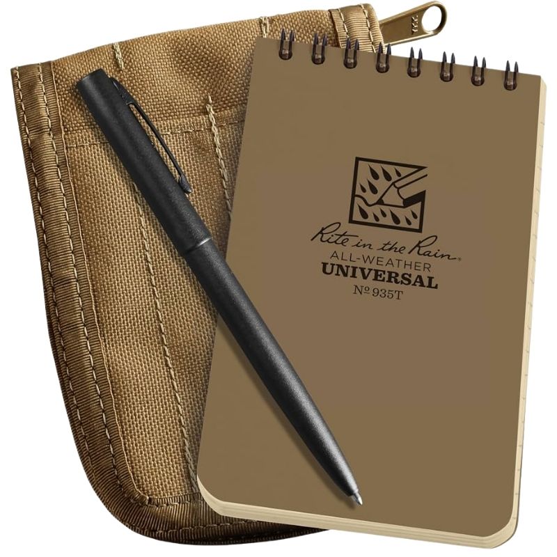 Rite In The Rain Universal 3x5 Notebook kit | Tan