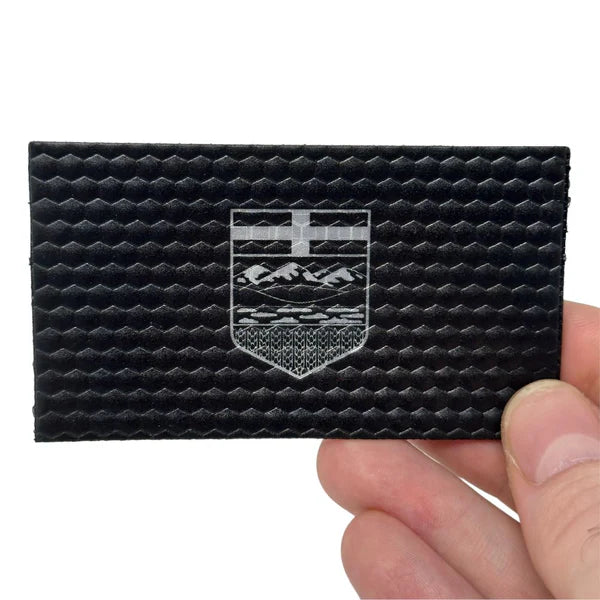 Patch Alberta Flag - Black and Grey - Hi Vis