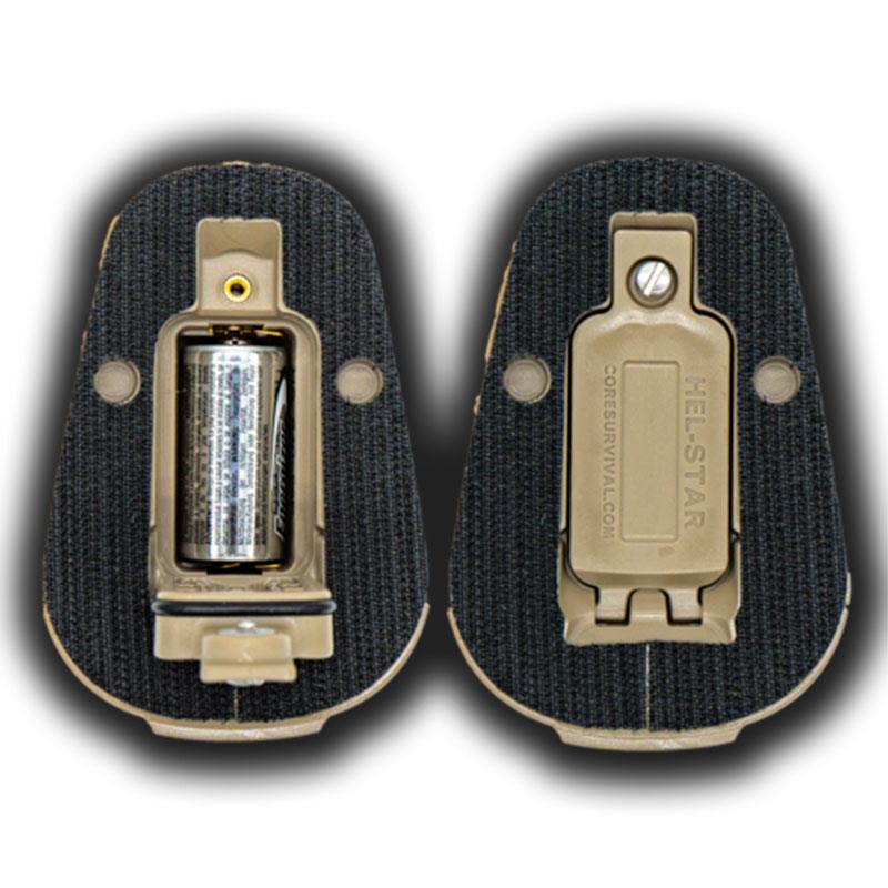 Core Survival Hel-Star 6 Gen 3 Helmet-mounted Light Green/IR |Tan