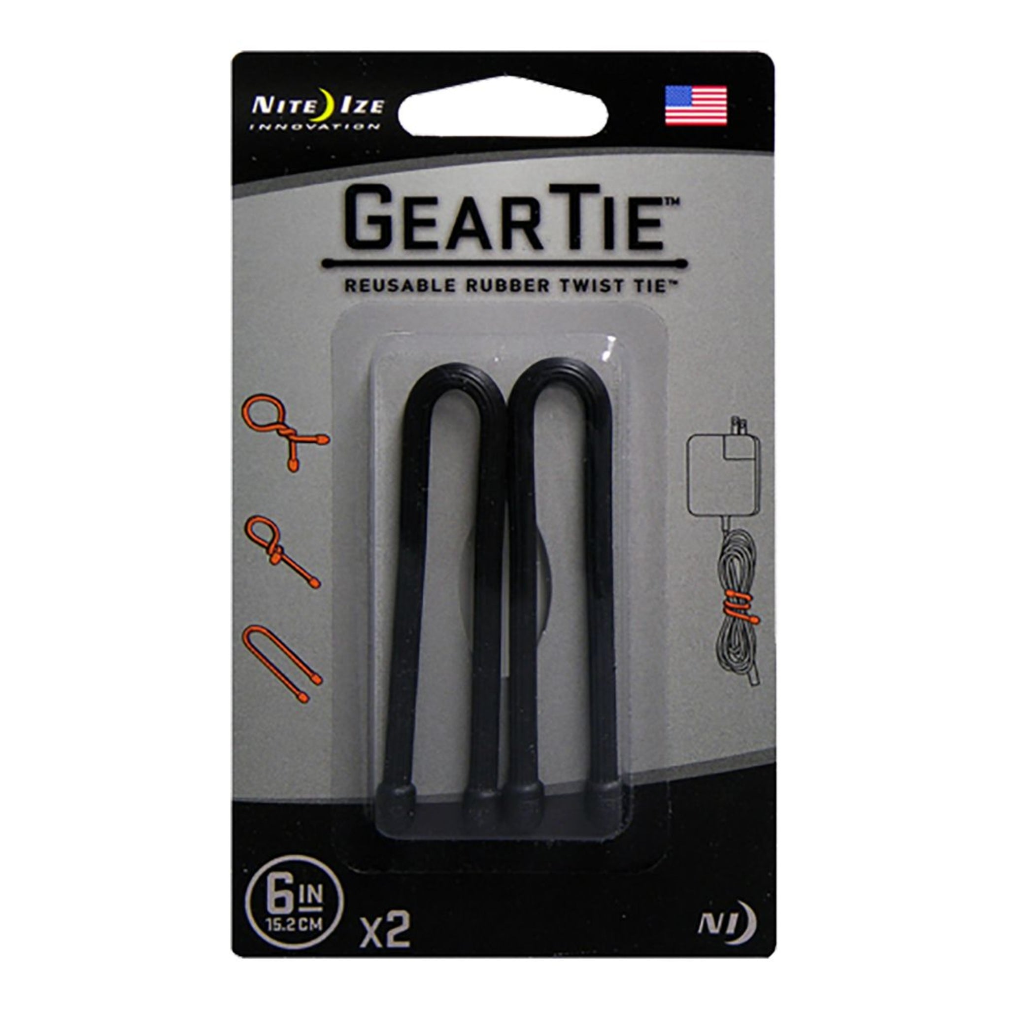 Nite Ize 6-inch Gear Tie | 2pk
