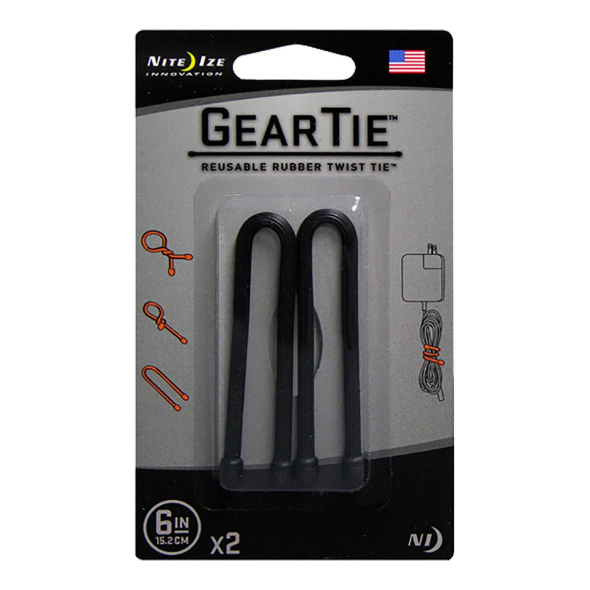 Nite Ize 6-inch Gear Tie | 2pk