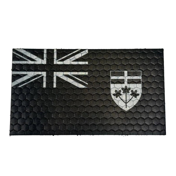 Patch Ontario Flag - Black and Grey - Hi Vis