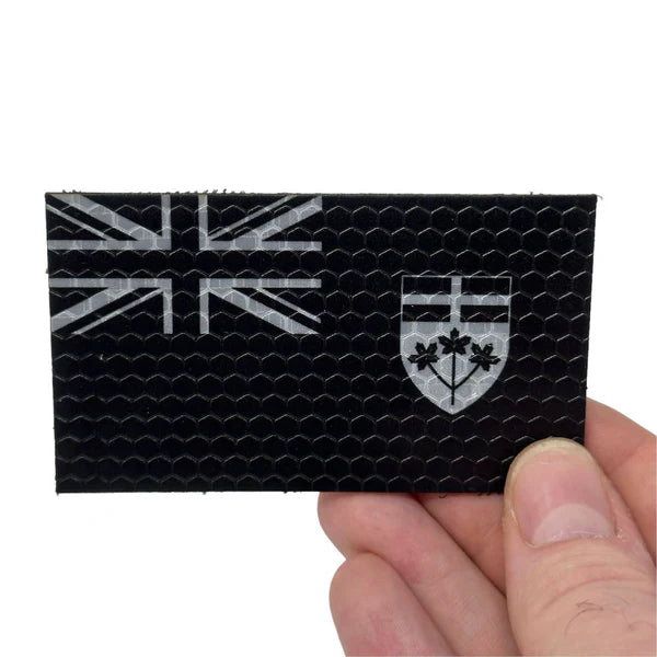 Patch Ontario Flag - Black and Grey - Hi Vis