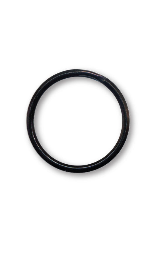 Zak 1.5&quot; Key Ring Black Individual 50 pk