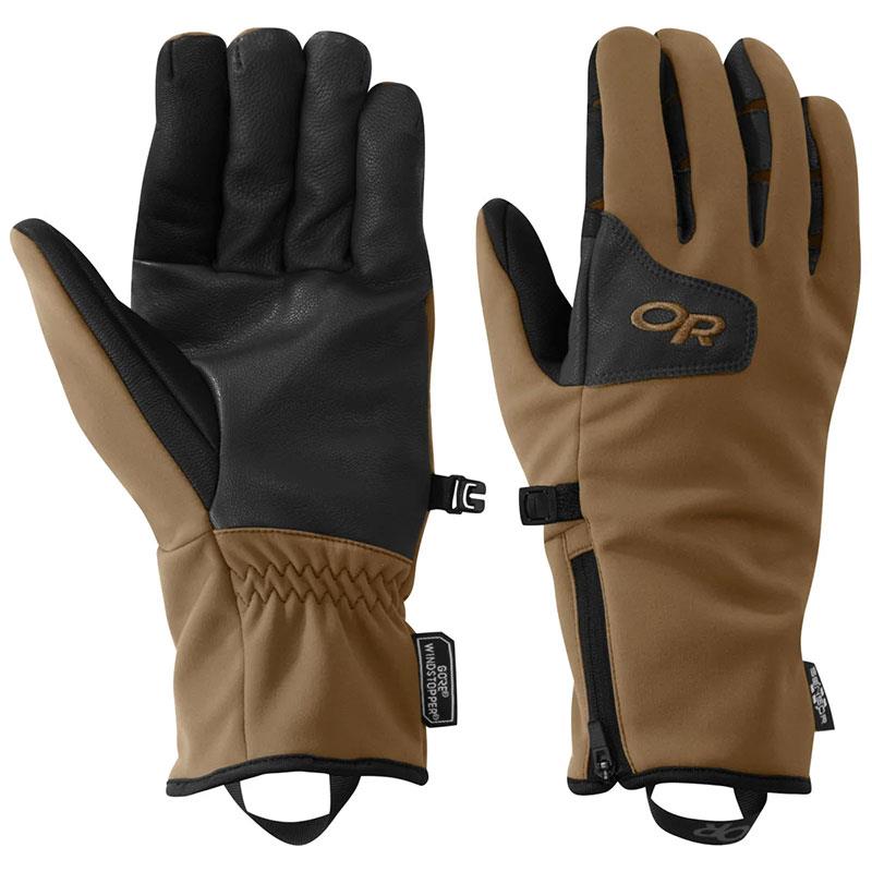 Outdoor Research Men&#39;s Stormtracker GORE-TEX® INFINIUM™ Sensor Gloves - Coyote ^