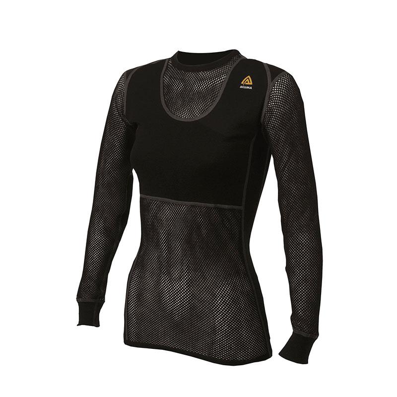 AclimaWoolNetOriginalCrewneckWomen's|JetBlack