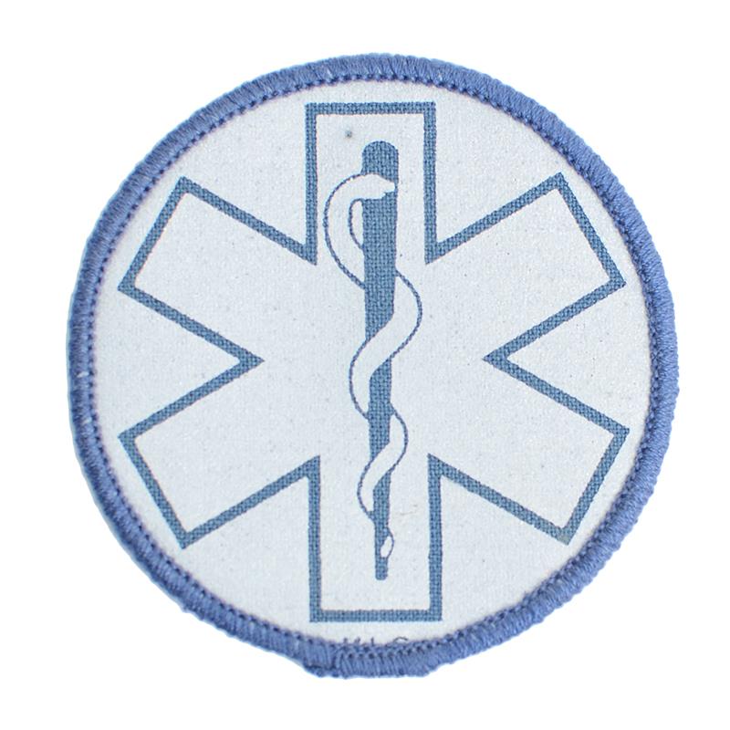 Star of Life Reflective Round Patch 3&quot;