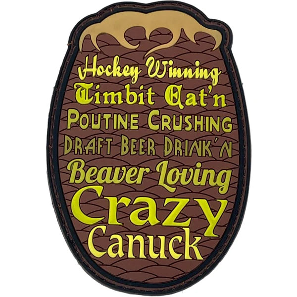 Patch Timbit Crushin' Crazy Canuck Patch + Sticker