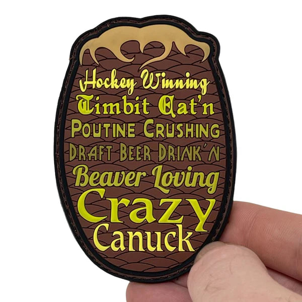 Patch Timbit Crushin' Crazy Canuck Patch + Sticker