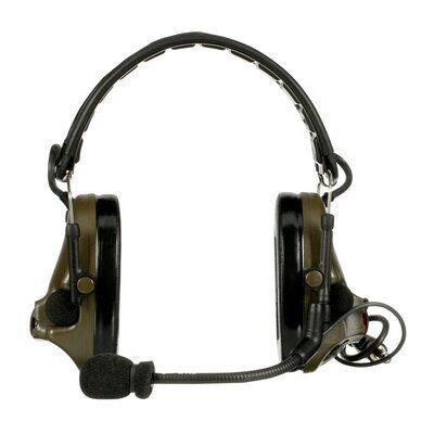 Peltor Comtac V Foldable, Single Lead, Standard Dynamic Mic OD Green