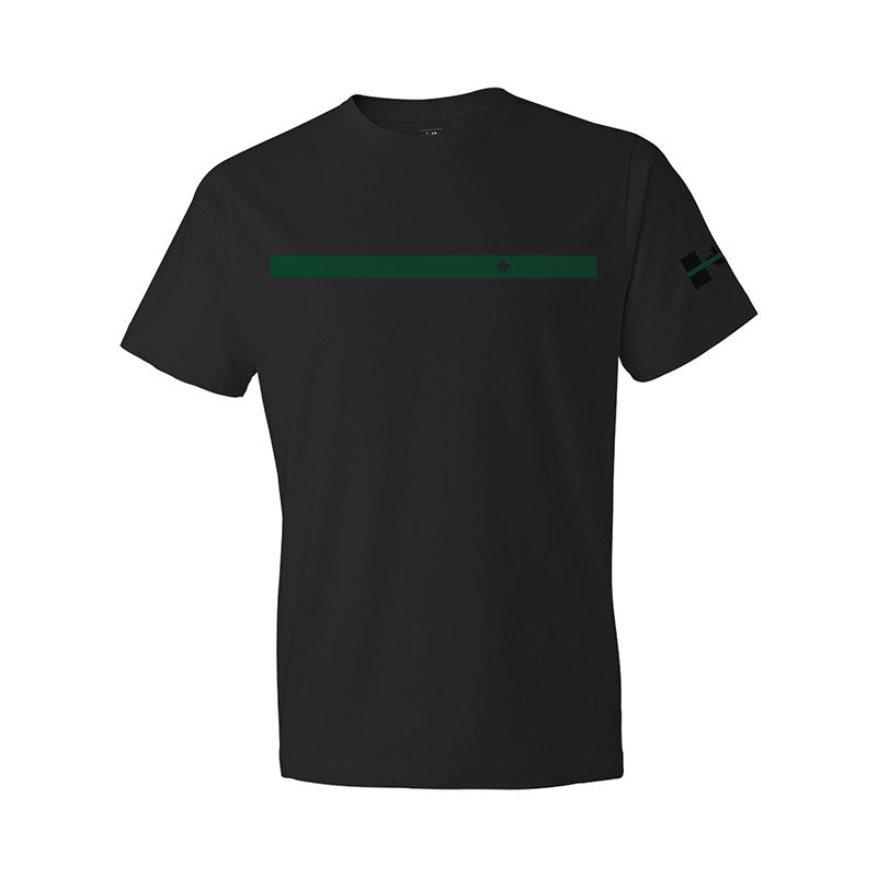 Delta Apparel Thin Line Series T-Shirt - Thin Green Line