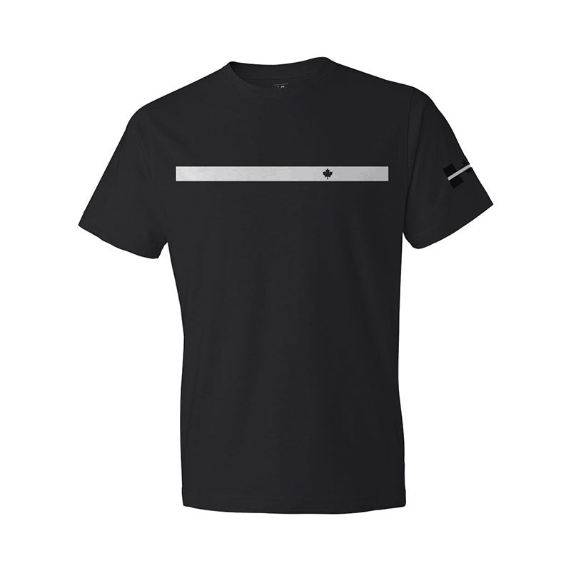 Delta Apparel Thin Line Series T-Shirt - Thin White Line