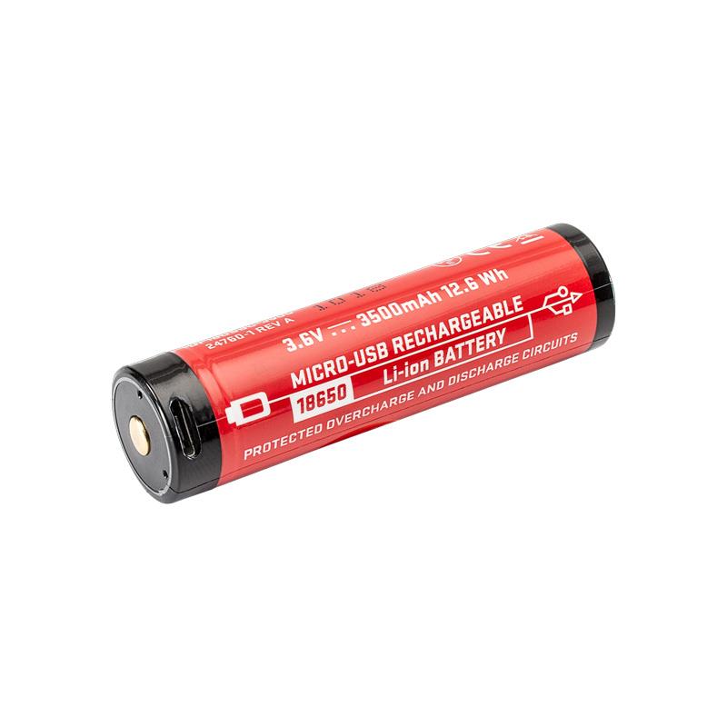 SF18650B Micro USB Rechargeable Battery | 911supply.ca