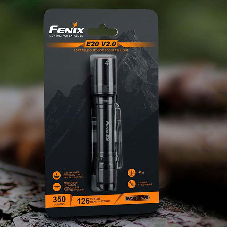 Fenix E20 V2.0 AA Flashlight | 911supply.ca