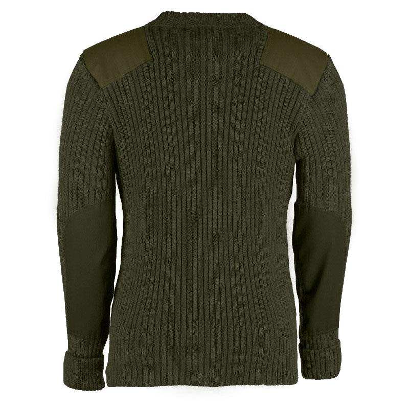 Woolly Pully York Crew Neck Olive