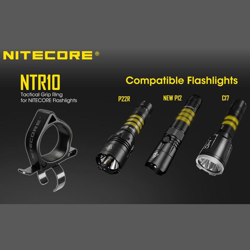 Nitecore NTR10 Tactical Clip-on Ring for new P12, P22R, C17 ETC