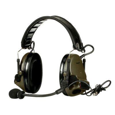 Peltor Comtac V Foldable, Single Lead, Standard Dynamic Mic OD Green