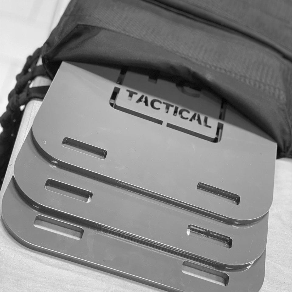 Iron Tactical Black steel weighted Plates 2x 5.2lb | 911supply.ca