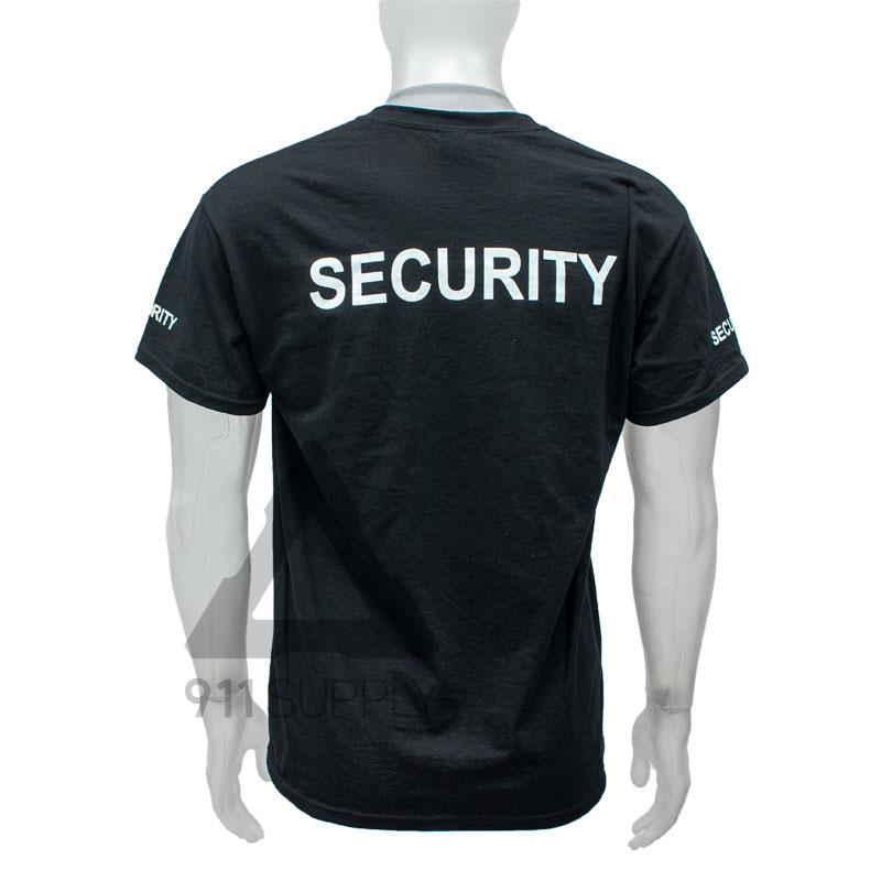 911 | T-Shirt 'Security' 4-Side Black | 911supply.ca