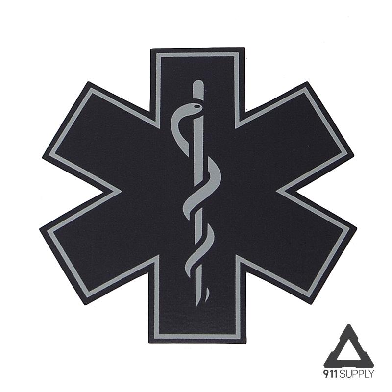 911 Supply Subdued Star Of Life Decal 3 inch