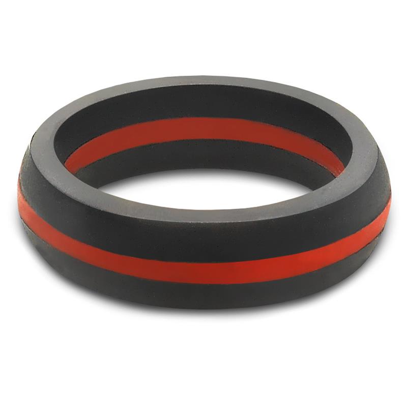 Qalo Women's Thin Red Line Rings | 911Supply.ca